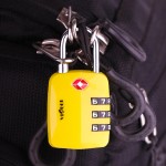VIAGGI 3 Dial Travel Sentry Approved Security Luggage Resettable Combination Number Padlock - Yellow